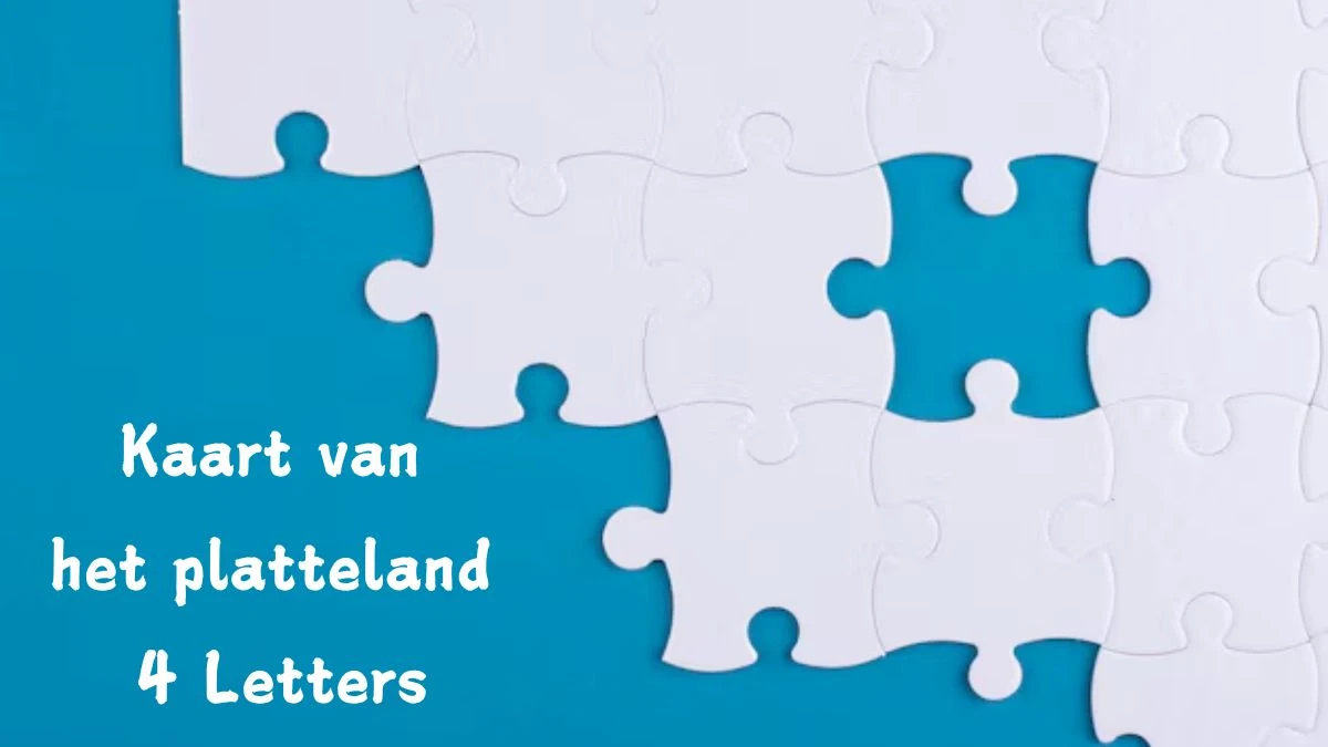 Kaart van het platteland 4 Letters Puzzelwoord