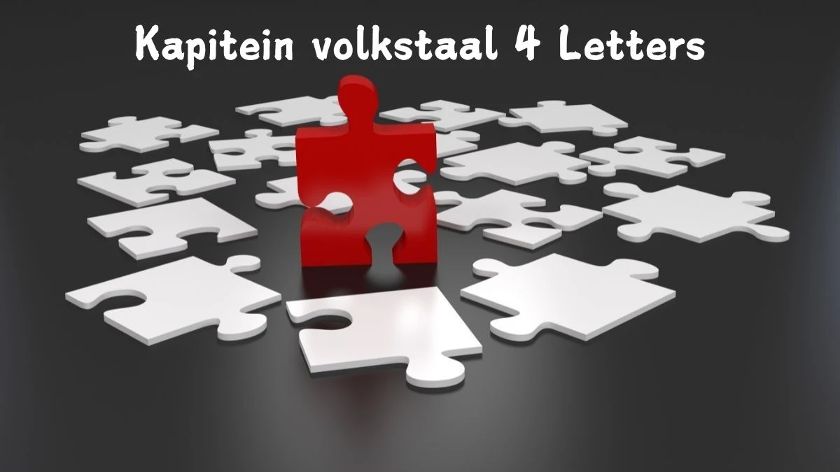 Kapitein volkstaal 4 Letters Puzzelwoord