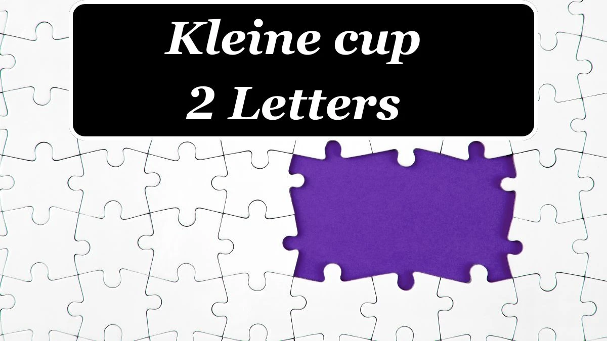 Kleine cup 2 Letters Puzzelwoordenboek kruiswoordpuzzels