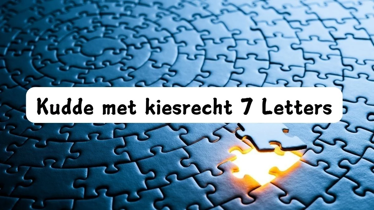 Kudde met kiesrecht 7 Letters Cryptogrammen