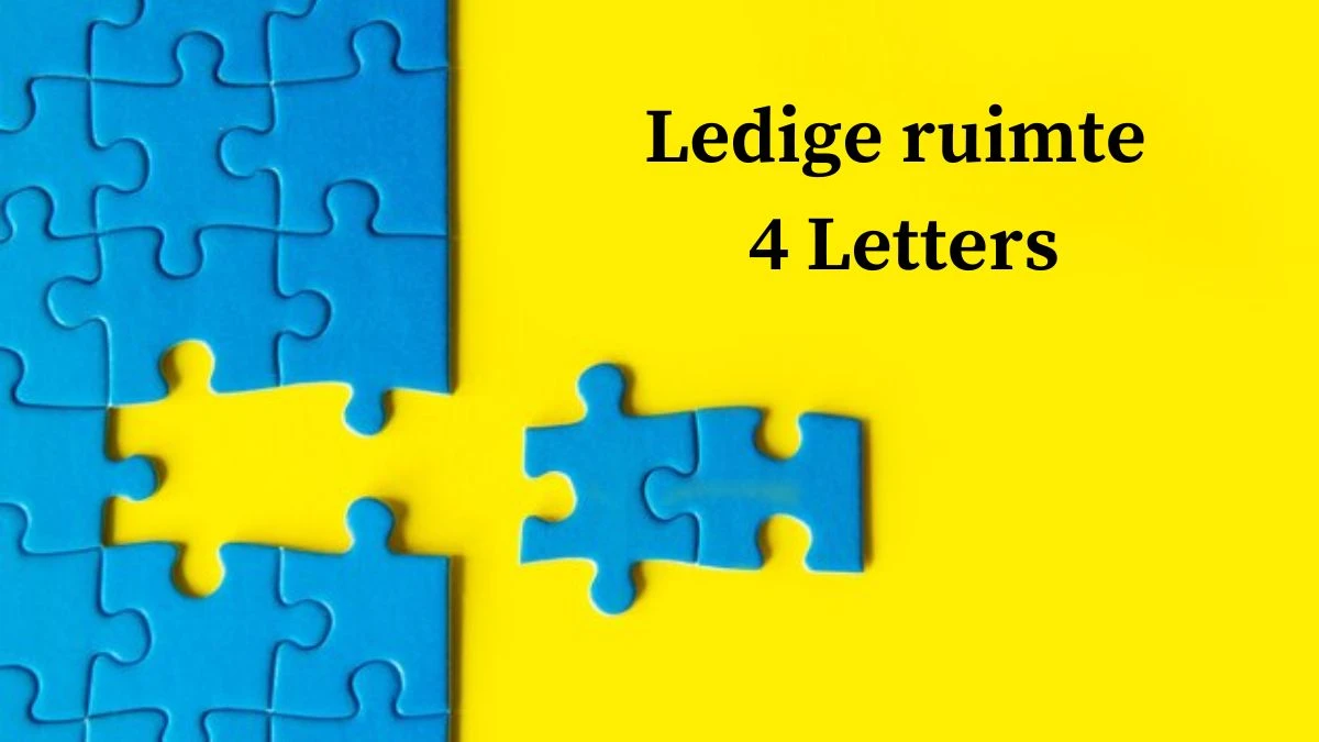 Ledige ruimte 4 Letters Puzzelwoord