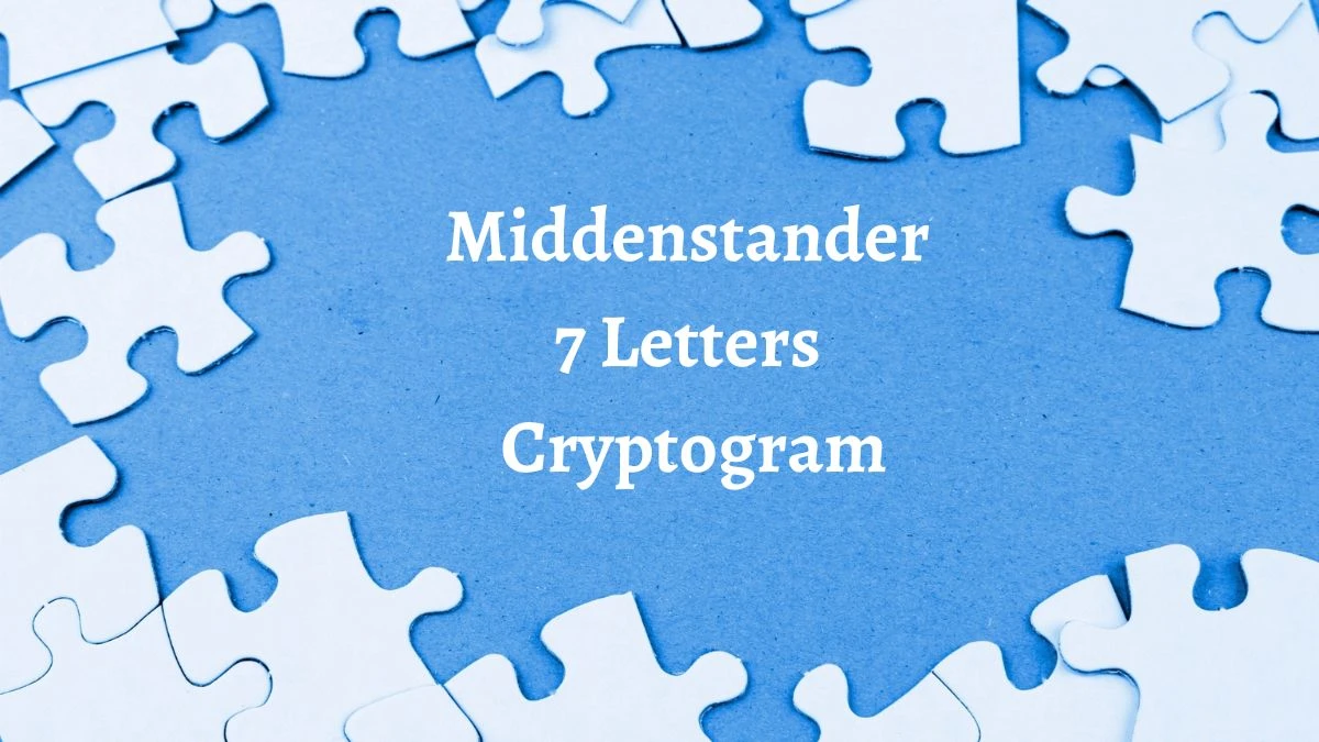 Middenstander 7 Letters Cryptogram Puzzelwoordenboek kruiswoordpuzzels