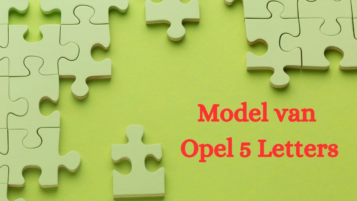 Model van Opel 5 Puzzelwoordenboek kruiswoordpuzzels