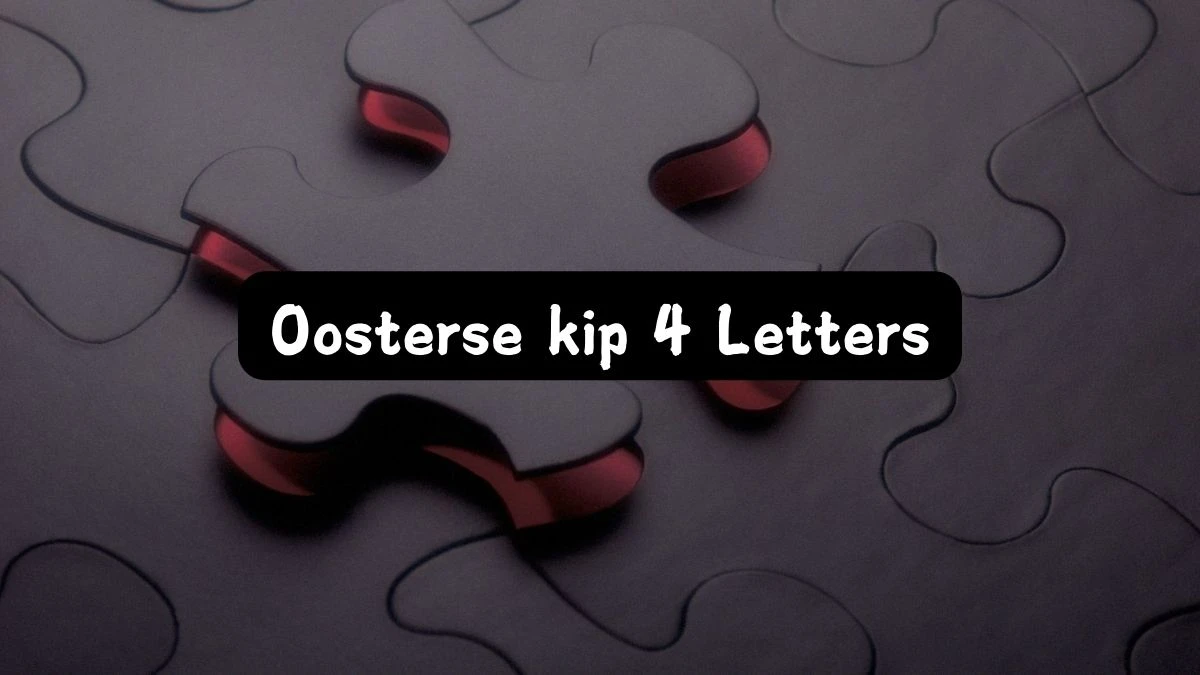 Oosterse kip 4 Letters Puzzelwoordenboek kruiswoordpuzzels