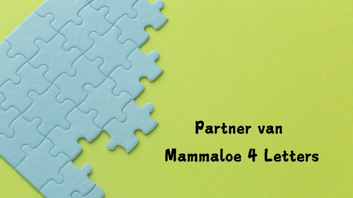 Partner van Mammaloe 4 Letters Puzzelwoordenboek kruiswoordpuzzels