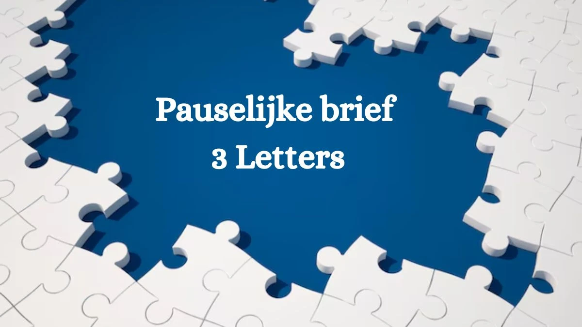 Pauselijke brief 3 Letters Puzzelwoord