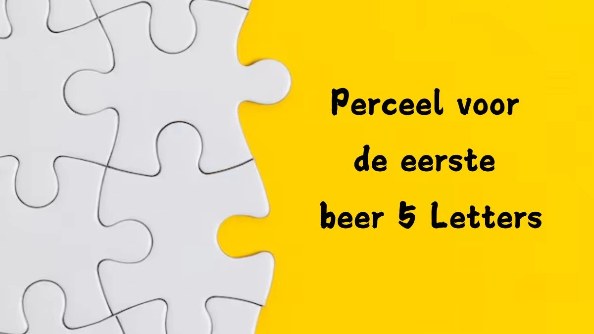 Perceel voor de eerste beer 5 Letters Cryptogrammen