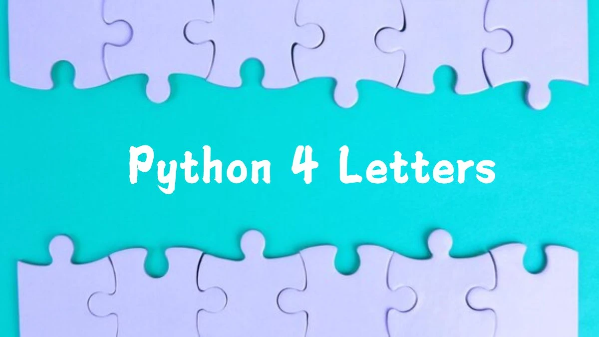 Python 4 Letters Puzzelwoordenboek kruiswoordpuzzels