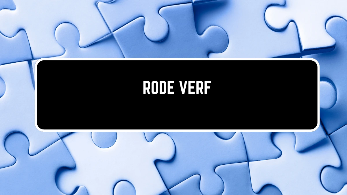 Rode verf 5 Letters Puzzelwoordenboek kruiswoordpuzzels