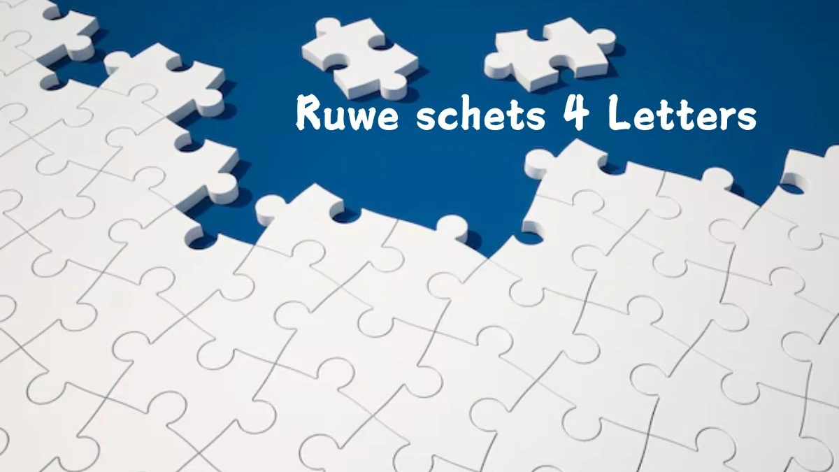 Ruwe schets 4 Letters Puzzelwoord