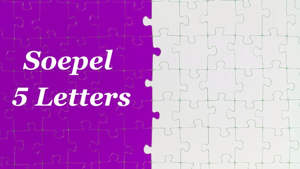 Soepel 5 Letters Puzzelwoordenboek kruiswoordpuzzels