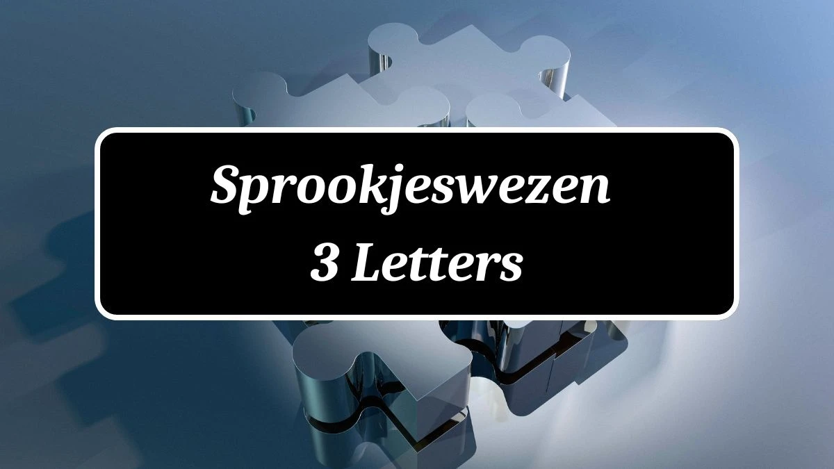 Sprookjeswezen 3 Letters Puzzelwoordenboek kruiswoordpuzzels
