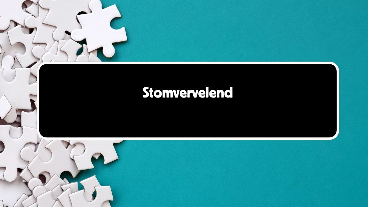 Stomvervelend 8 Letters Puzzelwoord