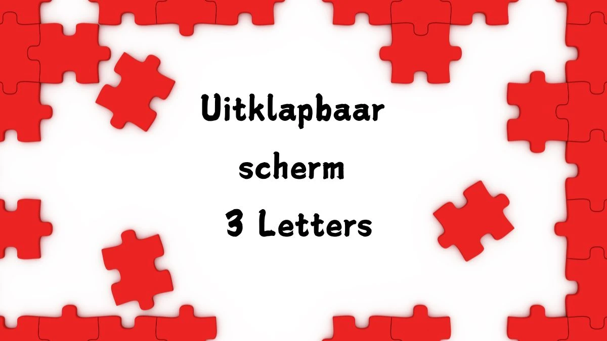 Uitklapbaar scherm 3 Letters Puzzelwoordenboek kruiswoordpuzzels