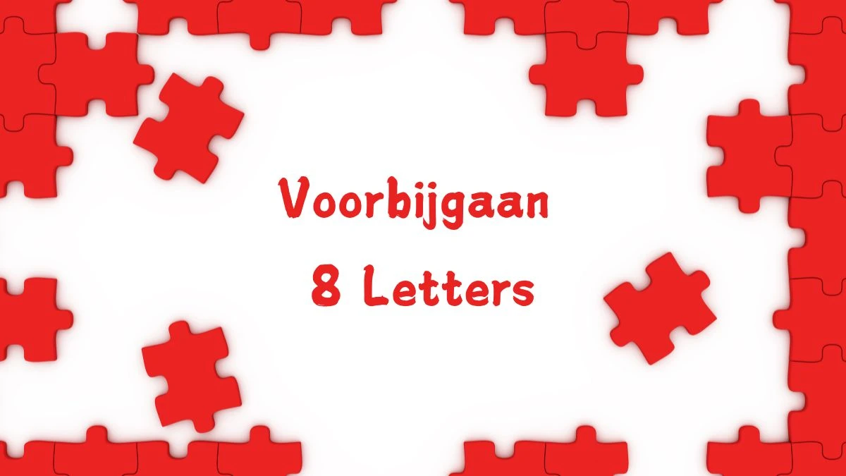 Voorbijgaan 8 Letters Puzzelwoord