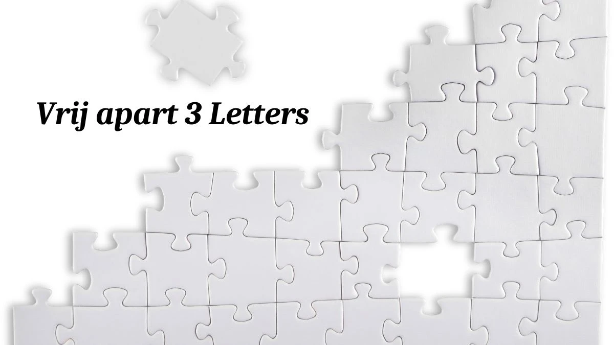 Vrij apart 3 Letters Puzzelwoordenboek kruiswoordpuzzels