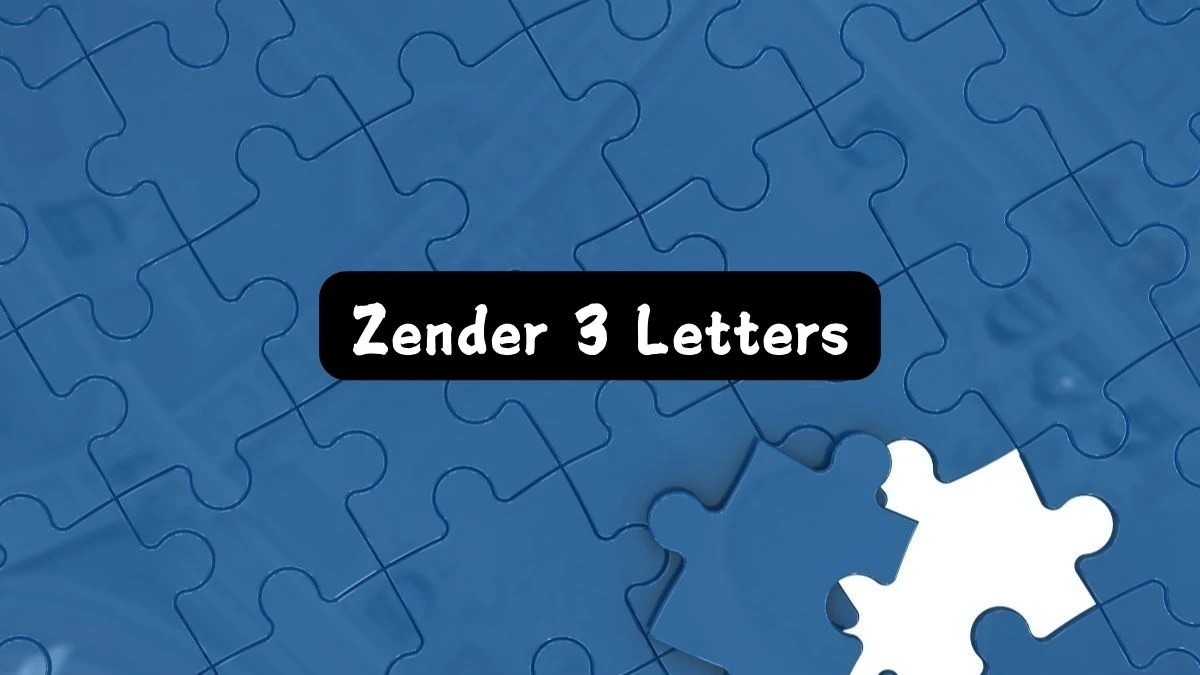 Zender 3 Letters Puzzelwoordenboek kruiswoordpuzzels