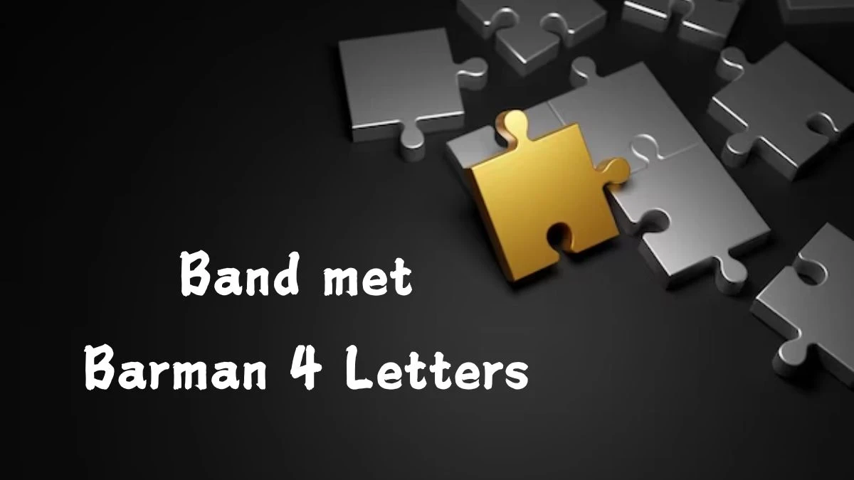 Band met Barman 4 Letters Puzzelwoordenboek kruiswoordpuzzels