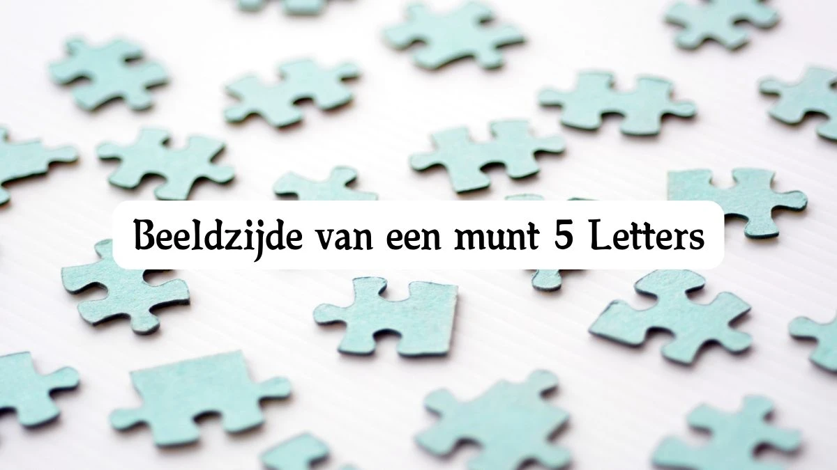 Beeldzijde van een munt 5 Letters Puzzelwoord