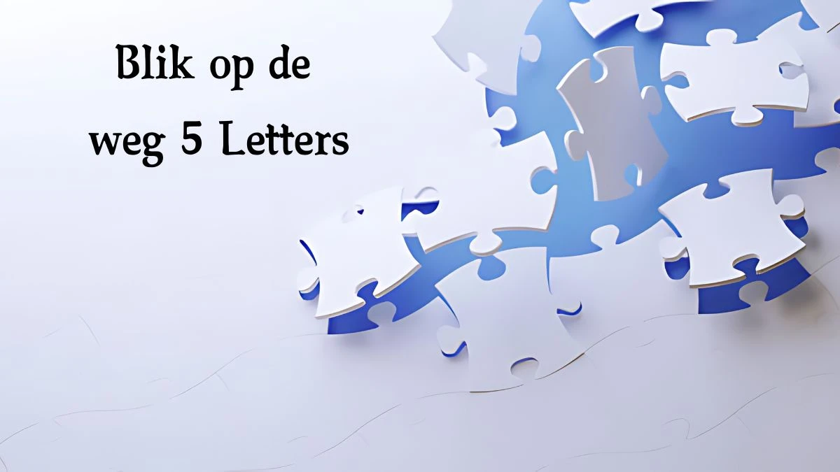 Blik op de weg 5 Letters