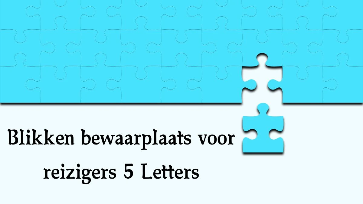 Blikken bewaarplaats voor reizigers 5 Letters Puzzelwoord