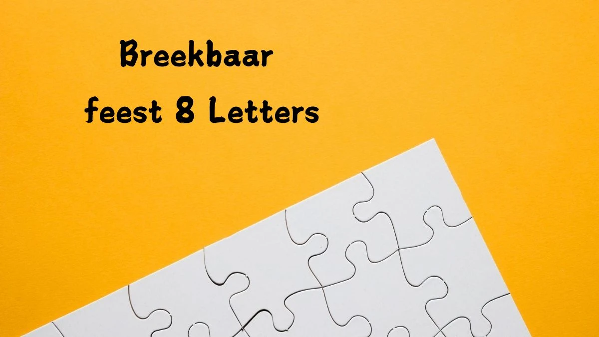 Breekbaar feest 8 Letters Cryptogrammen