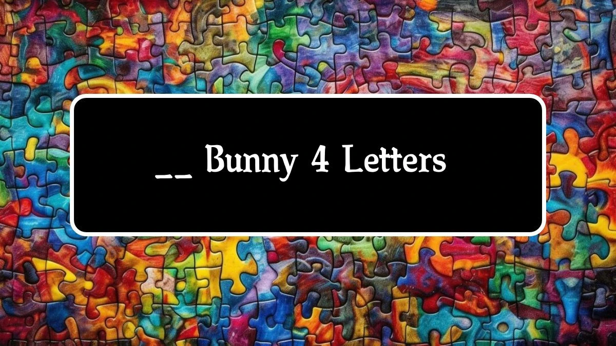 __ Bunny 4 Letters Puzzelwoordenboek kruiswoordpuzzels