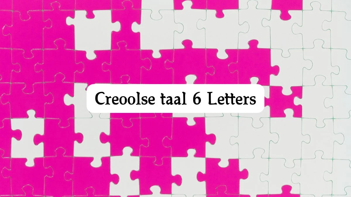 Creoolse taal 6 Letters Puzzelwoord