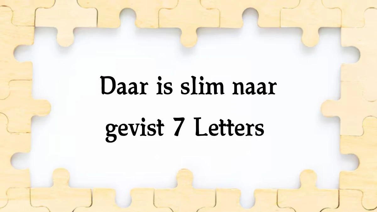 Daar is slim naar gevist 7 Letters Cryptogrammen