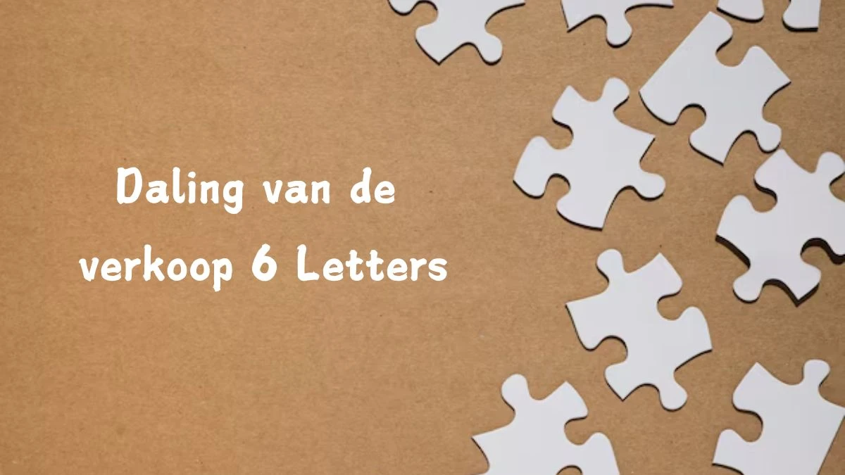 Daling van de verkoop 6 Letters Cryptogrammen