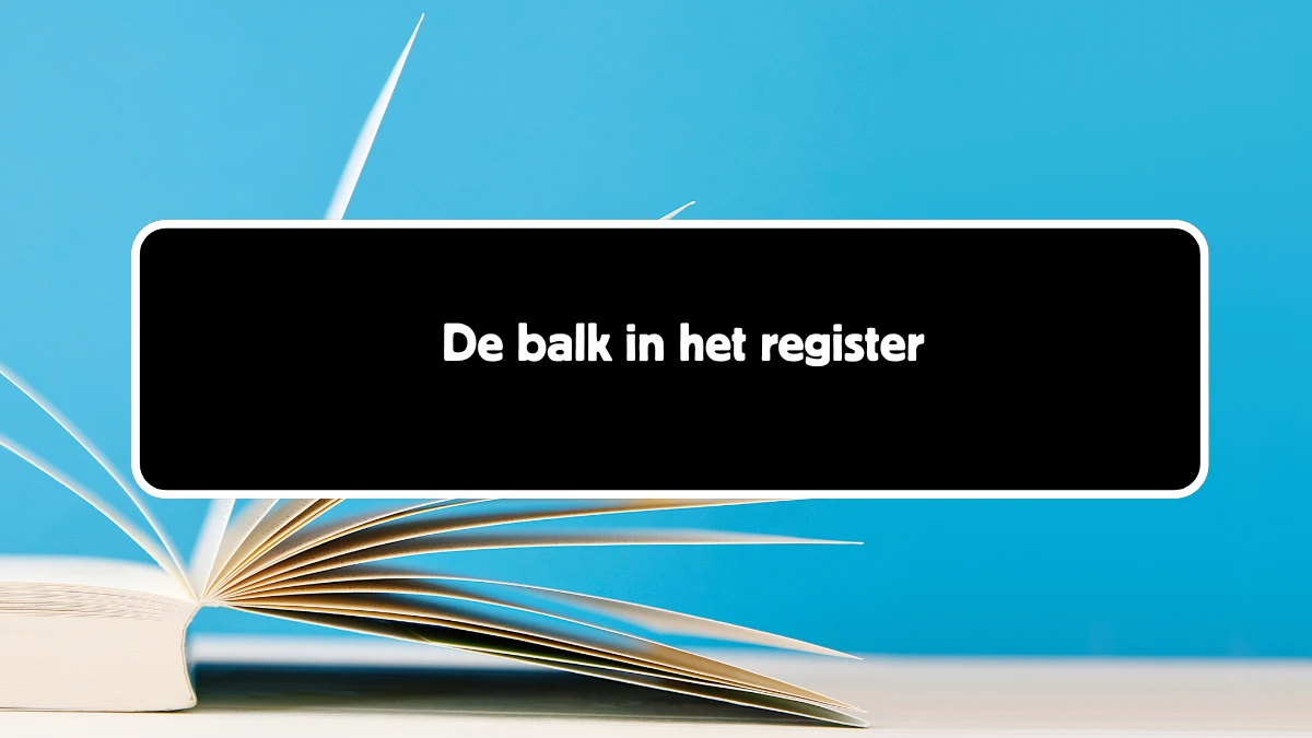 De balk in het register 6 Letters Cryptogrammen