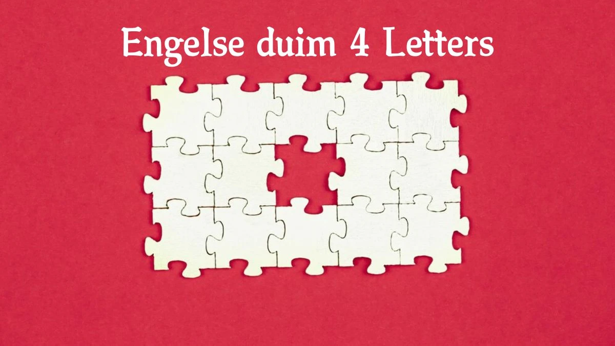 Engelse duim 4 Letters Puzzelwoord