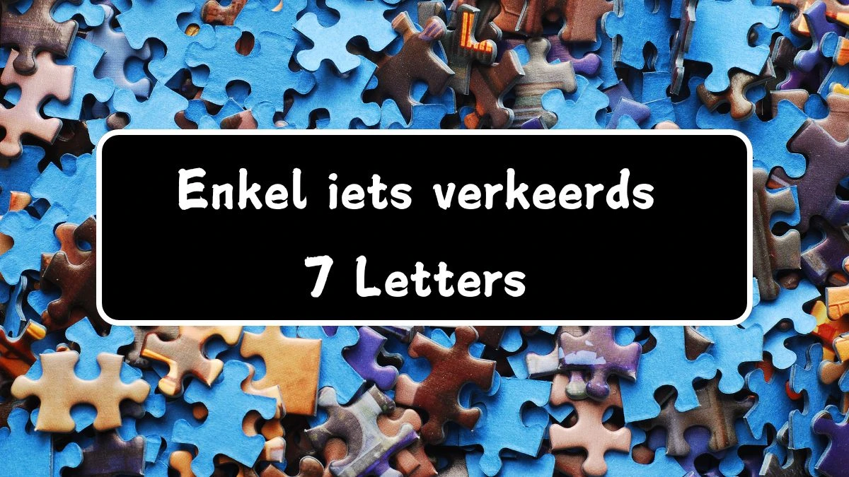 Enkel iets verkeerds 7 Letters Cryptogrammen