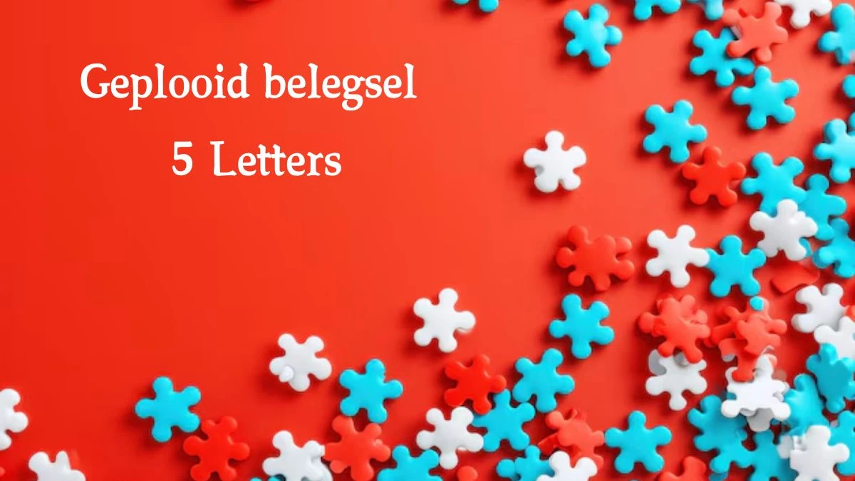 Geplooid belegsel 5 Letters Puzzelwoord