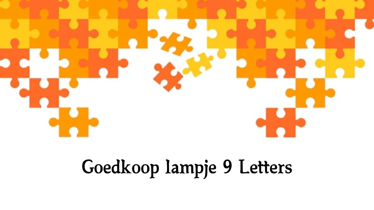 Goedkoop lampje 8 Letters Cryptogrammen