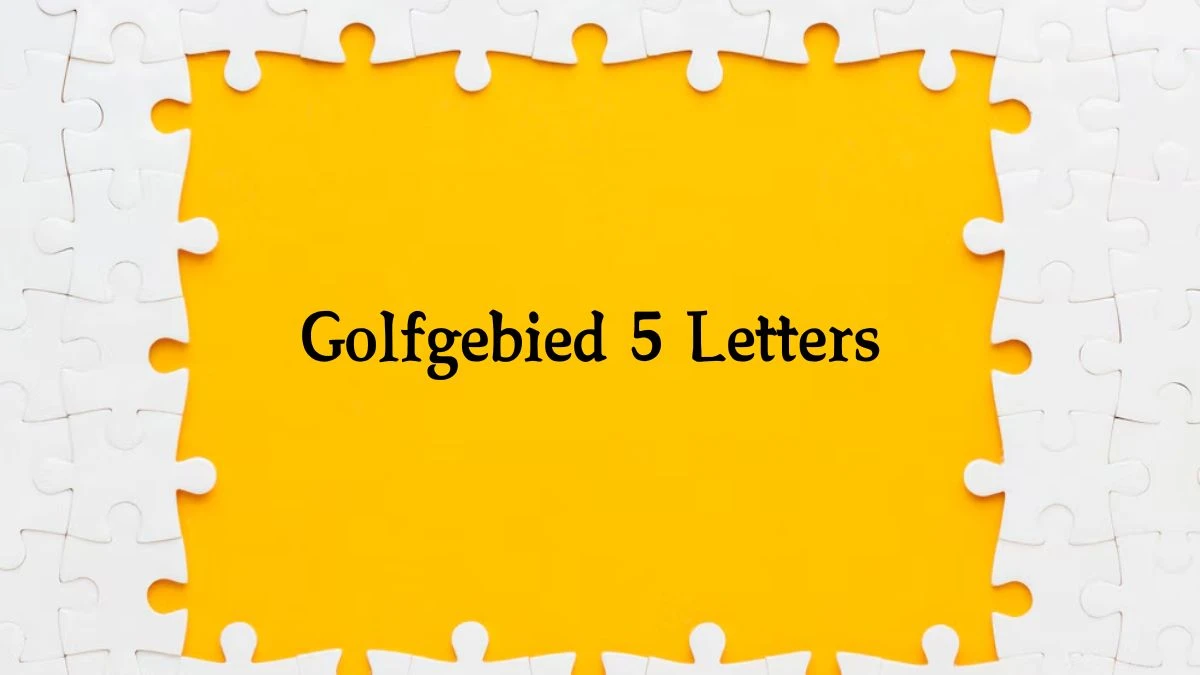 Golfgebied 3 Letters Puzzelwoordenboek kruiswoordpuzzels