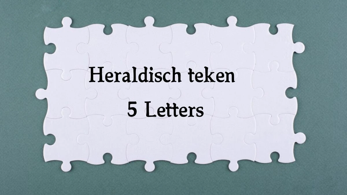 Heraldisch teken 5 Letters Puzzelwoord