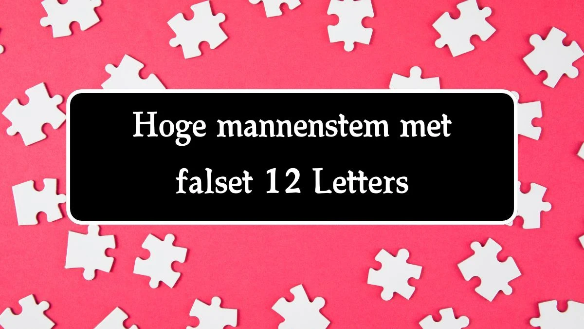 Hoge mannenstem met falset 12 Letters Puzzelwoord