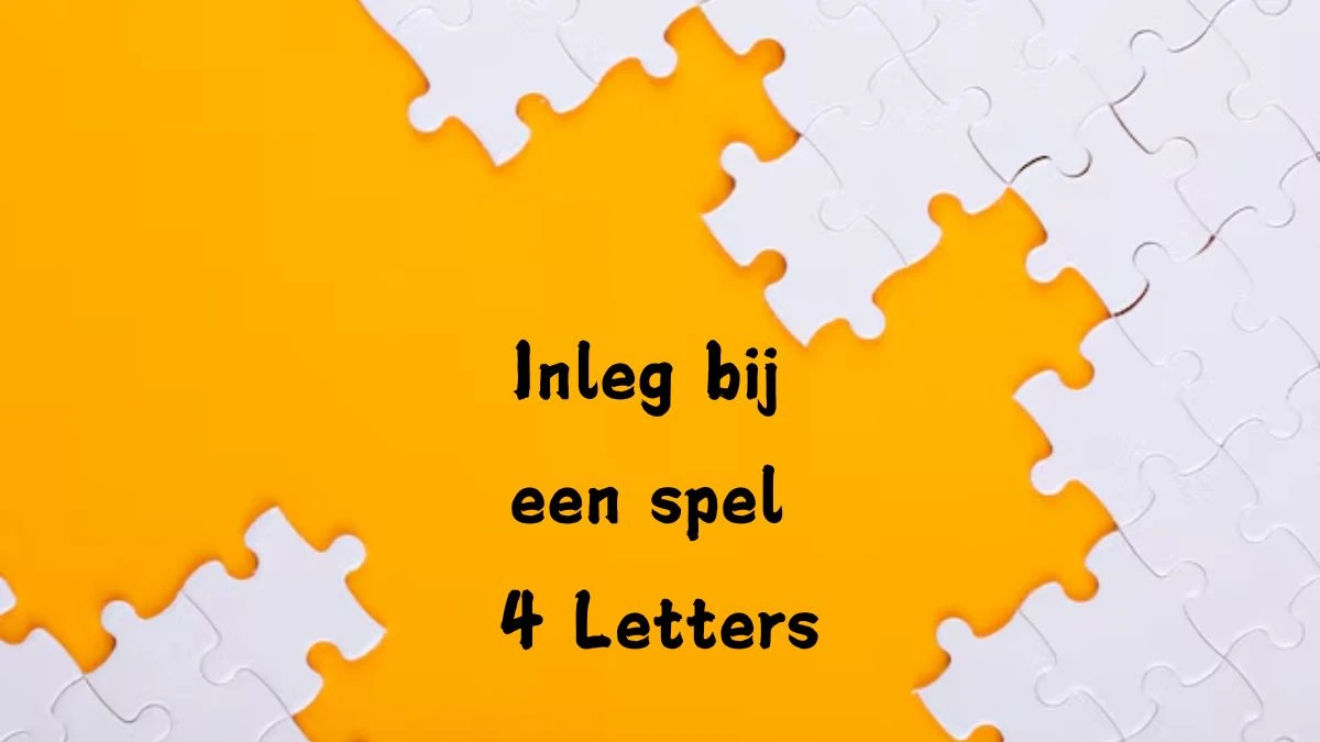 Inleg bij een spel 4 Letters Puzzelwoord