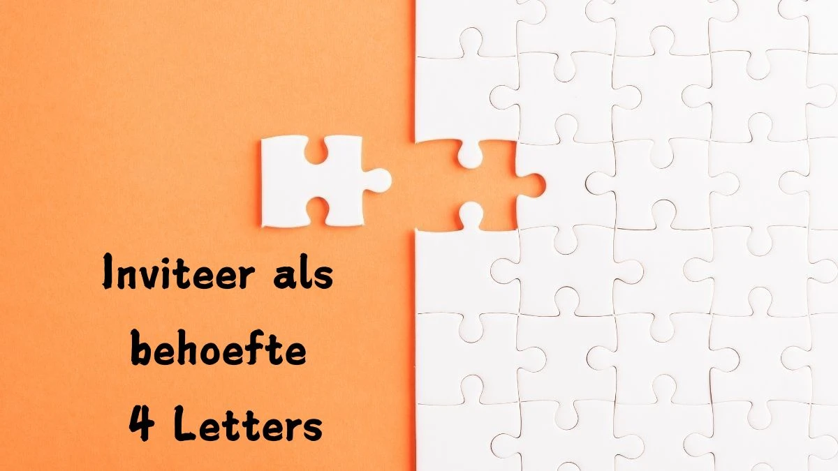 Inviteer als behoefte 4 Letters Cryptogrammen