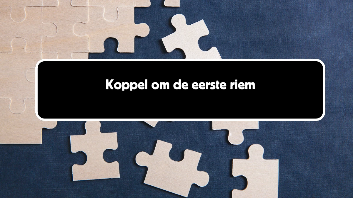 Koppel om de eerste riem 5 Letters Cryptogrammen