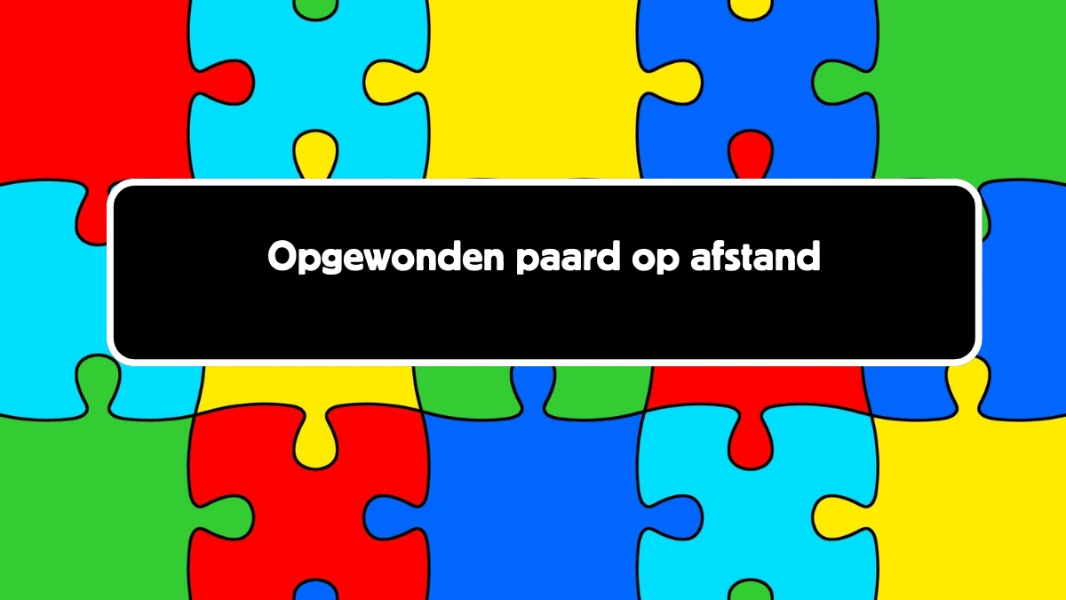 Opgewonden paard op afstand 6 Letters Cryptogrammen