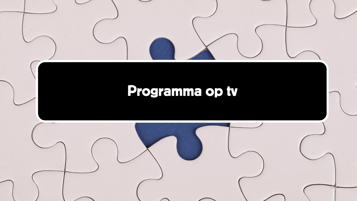 Programma op tv 9 Letters Puzzelwoord