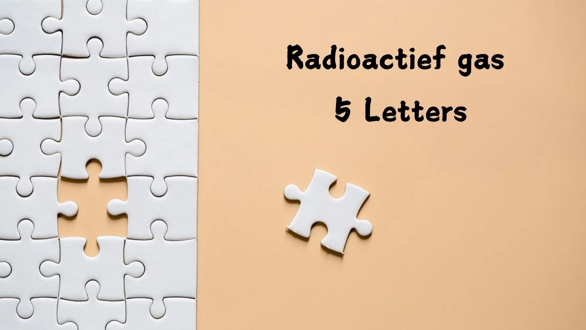 Radioactief gas 5 Letters