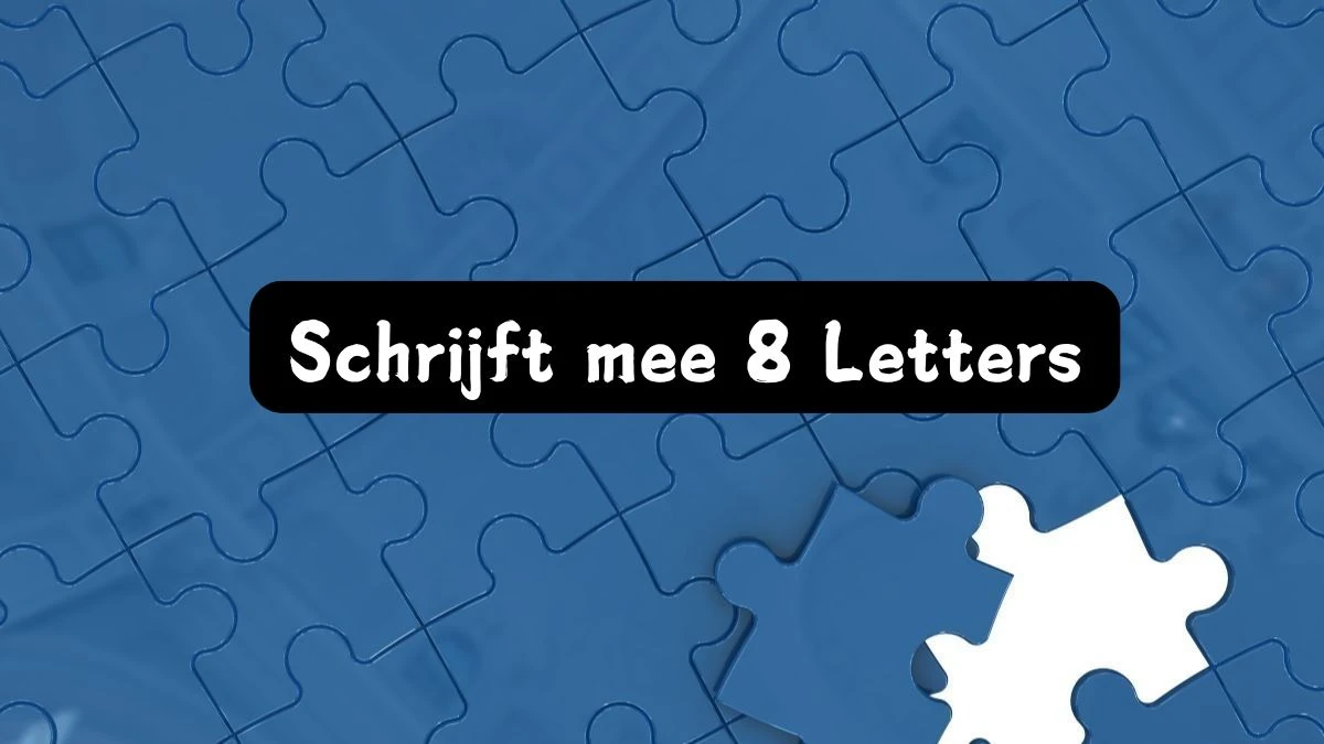 Schrijft mee 8 Letters