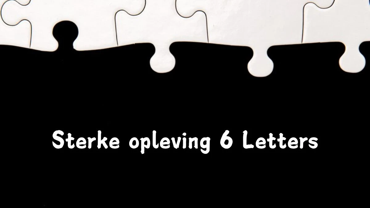 Sterke opleving 6 Letters Puzzelwoord