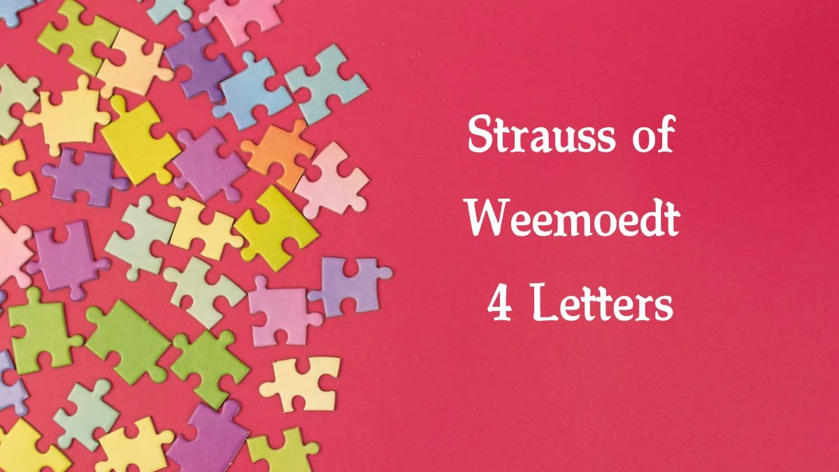 Strauss of Weemoedt 4 Letters Puzzelwoord