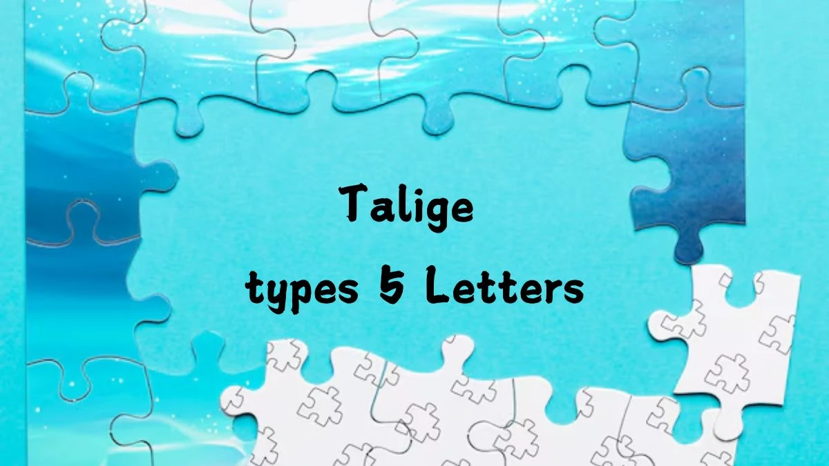 Talige types 5 Letters Puzzelwoordenboek kruiswoordpuzzels