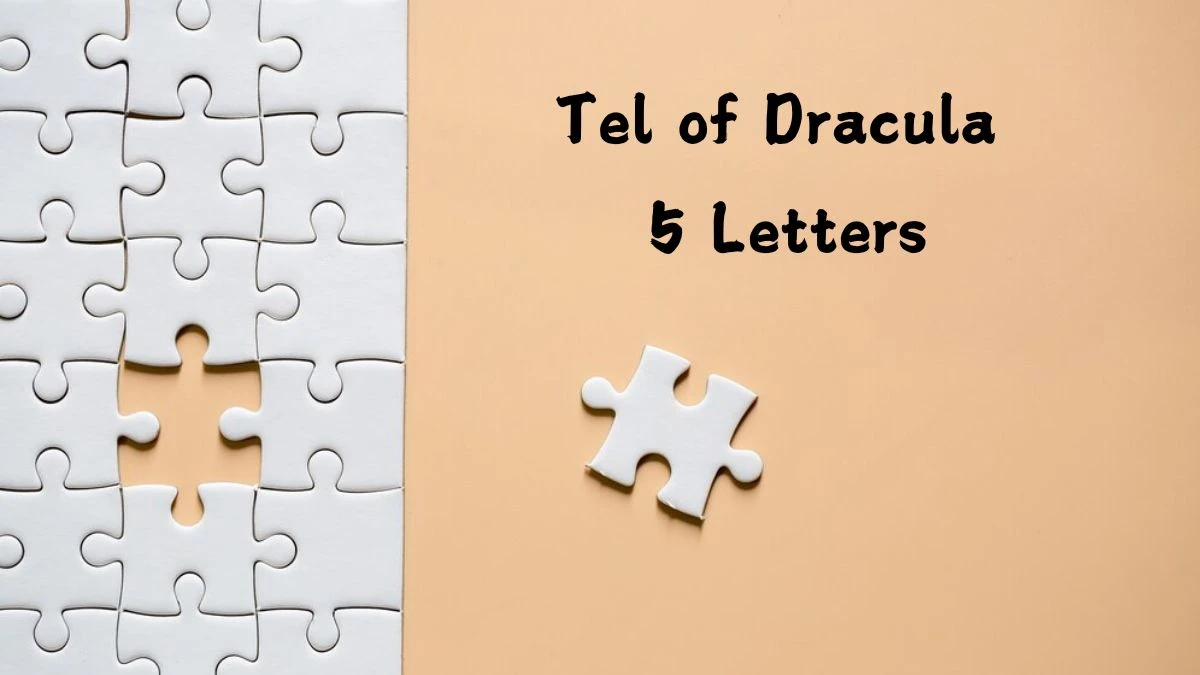 Tel of Dracula 5 Letters Puzzelwoordenboek kruiswoordpuzzels