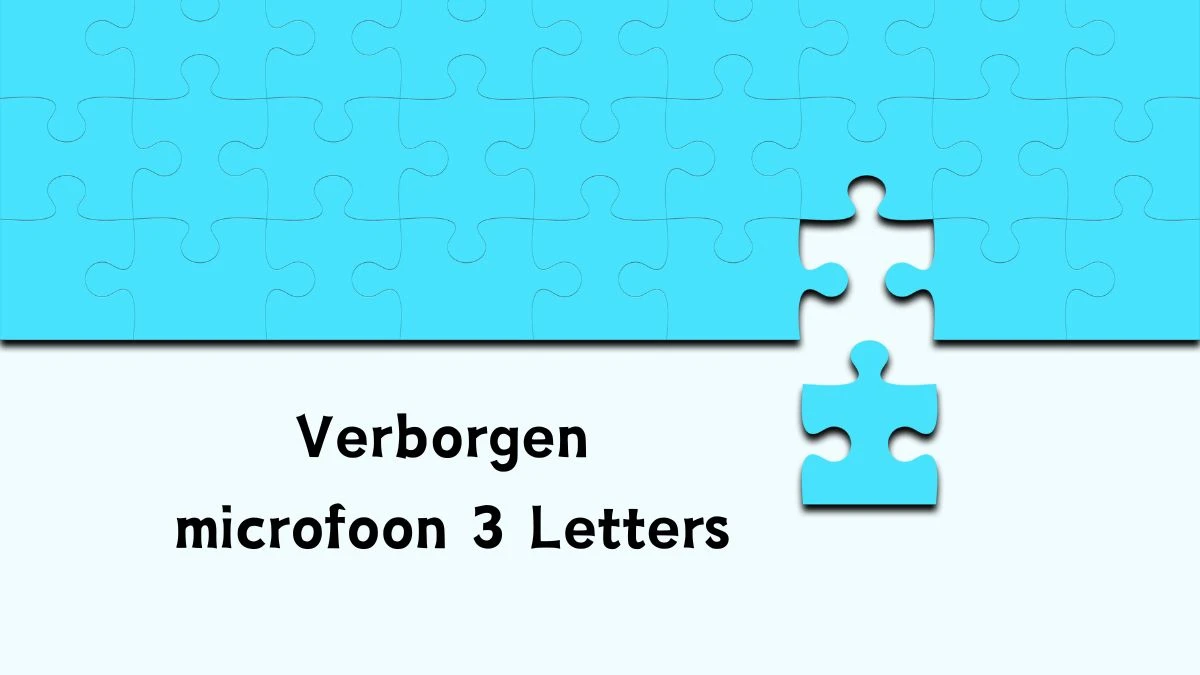 Verborgen microfoon 3 Letters